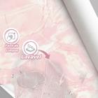 Papel De Parede Painel 3D Mármore Rosa Carrara 1M