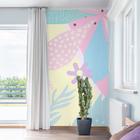 Papel de Parede Painel Floral Tons Pastéis 2 rolos - 3m²