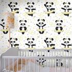 Papel De Parede Adesivo Desenho Panda Com Fundo Branco 12M - Colai - Papel  de Parede - Magazine Luiza