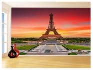 Papel De Parede Paris Torre Eiffel Sol Nuvens 3,5M Ncd302