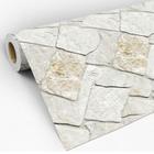 Papel De Parede Pedras Mármore Tons Claro Adesivo Sala Quarto Rústico Lavável Decoração 3D - Pro Decor