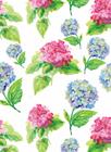 Papel De Parede Quarto Sala Adesivo Floral Azul e Rosa FL150