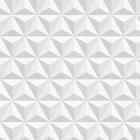 Papel De Parede Tijolo Gesso Triangular 3D Com Efeito De Sombras