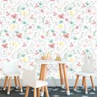 Papel de Parede Vinil Autocolante Floral Soft 270