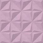 Papel De Parede Vinílico Efeito Visual Gesso 3D Rosa Quarto 5m