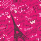 Papel De Parede Vinílico Menina Paris Rosa Pink Teen Quarto 5m - DELIQUADROS