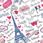 Papel De Parede Vinílico Menina Paris Rosa Teen Quarto 10m - DELIQUADROS