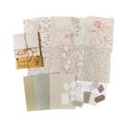 Papel Floral Vintage para Scrapbooking - 40 Peças para Artesanato e Planejamento