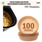 Papel Forro Air Fryer Antiaderente Descartável (100 Und) - YA Variedades