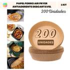 Papel Forro Air Fryer Antiaderente Descartável (200 Und)