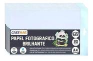 Papel Fotográfico 230g Brilhante A4 210x297mm Cassmar 300 Fls