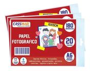 Papel Fotográfico Brilhante 10x15 180g Cassmar 1000 fls