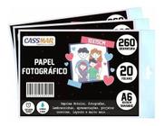 Papel Fotográfico Glossy Brilhante 10x15 260g Cassmar 1000Fls