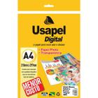 Papel Fotografico Inkjet Usapel Glossy Adesivo A4 135G