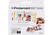 Papel Fotográfico Zink Polaroid Premium 3,5x4,25" (20 Folhas)