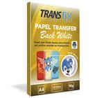 PAPEL FUNDO BRANCO BACK WHITE TRANSFER LASER 90g COM 50 FOLHAS TRANSFIX
