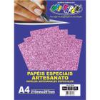 Papel Glitter Metálico 250g/m² - Off Paper - Rose Gold