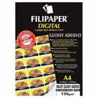 Papel glossy paper adesivo a4 135g 2554 / 10fl / filipaper