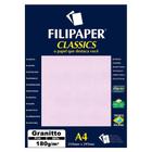 Papel Granitto A4 Filipaper Classics 180G 50 Folhas Pink - Filiperson