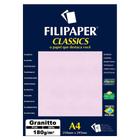Papel Granitto A4 Filipaper Classics 180g 50 Folhas Rosa - FILIPERSON