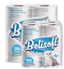 Papel Higiênico Belisoft Silver Simples 30M Familia 64 Rolos