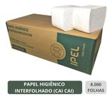 Papel Higiênico Cai Extra Luxo Folha Dupla De 8000 Un Pacote X10 - indaia