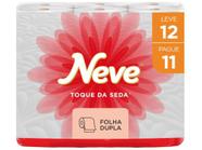 Papel Higiênico Folha Dupla Neve Toque da Seda - 12 Rolos 20m