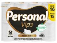 Papel Higiênico Folha Tripla Personal Vip 16 Rolos 20m