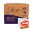 Papel Higiênico Interfolhado Neve Folha Dupla 48 Pc 12000 fl