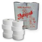 Papel Higiênico Luxo Folha Simples 300m Levepel FD 8 Rolos