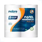 Papel Higienico Rolão 100% Celulose 8 Rolos 300 Metros - Nobre