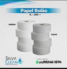 Papel Higiênico Rolão Branco Luxo 8x9x300m