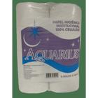 Papel higienico rolao insititucional celulose f. simples 8 rolos 2kg - aquarius - ISAPEL