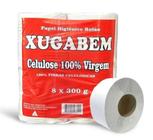 Papel Higiênico Rolão Luxo folha simples Xugabem com 8 Rolos