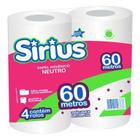 Papel Higienico Sirius Fs 60m 4rl 16pc