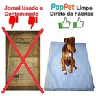 Papel Jornal Tapete Pet Biodegradável Limpo Absorvente 60x60 cm 250 unid