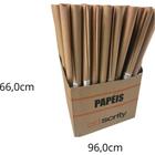 Papel KRAFT Folha 66X96CM 80G Natural com 2 Folhas Pacote com 100 Unidades