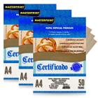 Papel Kraft Natural A4 180g 150 Folhas Marrom Ecológico Ideal para Certificado Convites Tags Envelopes Cartões