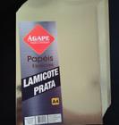 Papel Lamicote A4 210x297mm 250g/m² - 25 Folhas - Ágape - PRATA