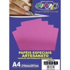 Papel Laminado Lamicote A4 250G Rose GOLD Pacote com 10