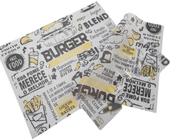 Papel Manteiga Acoplado 100 Folhas Embalar Hamburguer Lanche