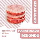 Papel manteiga separador de hamburguer redondo 12,8cm kit 2u - Mamedes papéis