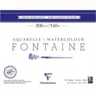 Papel Para Aquarela Fontaine Semi Satinado 300g 18x24cm