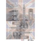 Papel para Decoupage OPAPEL 30x45 - Cidade Londres - Opa Criando Arte