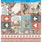 Papel Scrapbook Dupla Face Alice, Tags, Elemento Sd-1133 30,5x30,5cm Litoarte