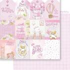Papel Scrapbook Dupla Face Nossa Princesa Kit 5 Un. Sd-1293 30,5x30,5cm Litoarte