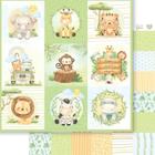 Papel Scrapbook Dupla Face Safari Cards Sd-1301 30,5x30,5cm Litoarte