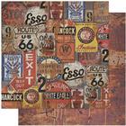 Papel Scrapbook Litoarte 30,5x30,5 SD-1111 Rústico Placas