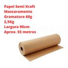 Papel Semi Kraft 90cm 60g (rolo 90cm x 2,50kg) - PAPERCAR