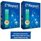 Papel Sulfite A4 75G Report Premium 2 Resmas C/ 500 Folhas